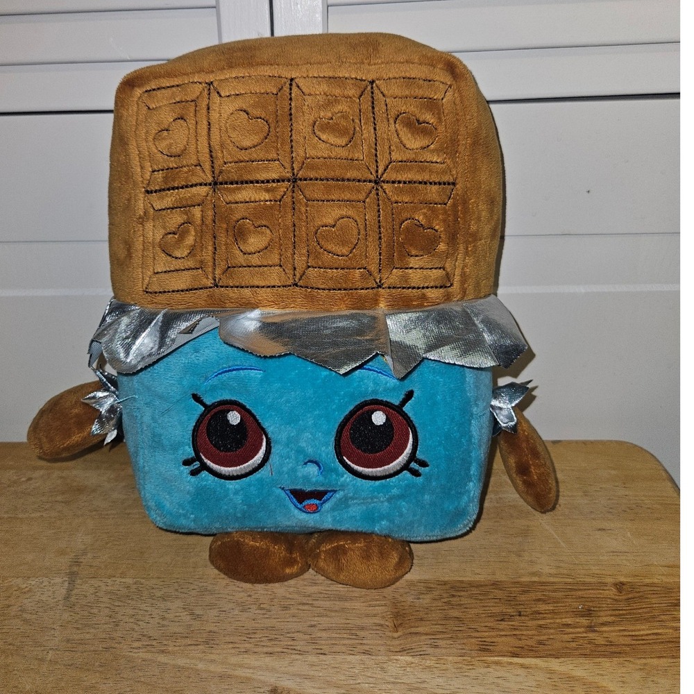 Moose Toys Shopkins Cheeky Chocolate Plush Blue Brown Silver Season 1 Toy 2013‎
